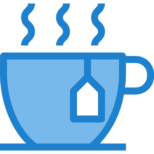 Hot tea itim2101 Blue icon