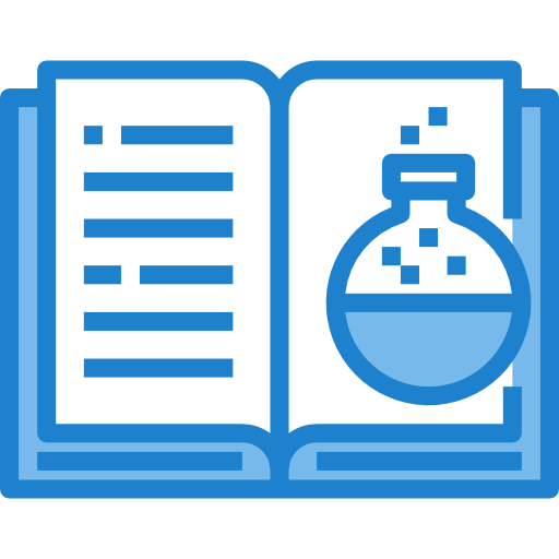 wetenschap boek itim2101 Blue icoon