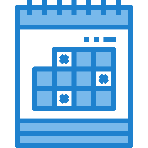 カレンダー itim2101 Blue icon