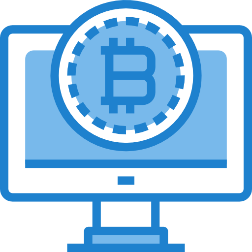bitcoin itim2101 Blue icon