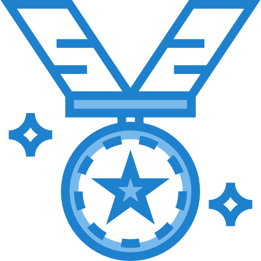 medalha itim2101 Blue Ícone