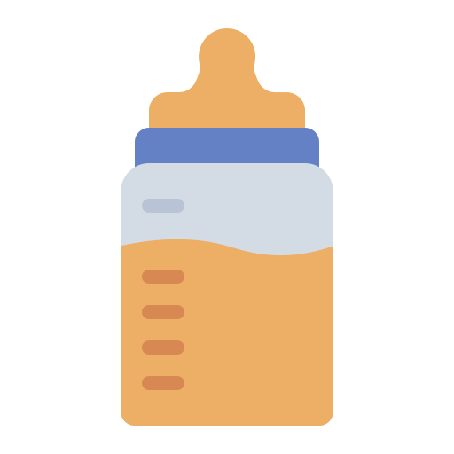 Бутылочка для кормления Generic color fill иконка