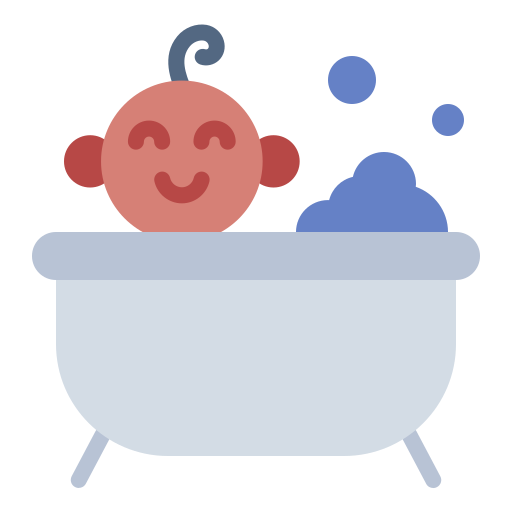Baby bathtub Generic color fill icon