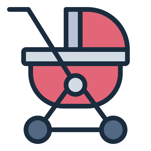 Stroller Generic color lineal-color icon