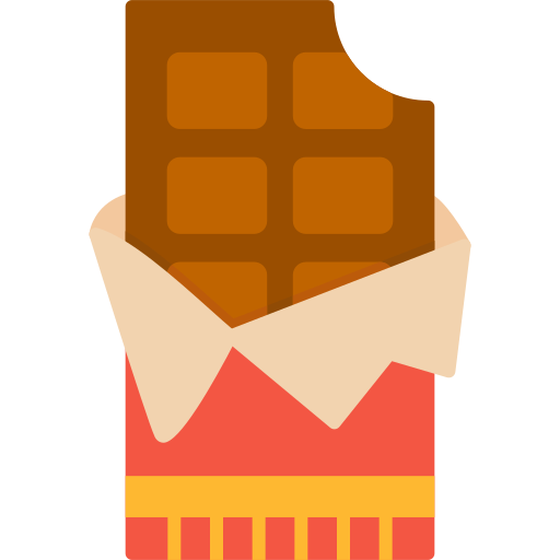 tabliczka czekolady Generic color fill ikona