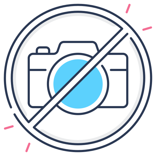 No Camera Generic color lineal-color icon