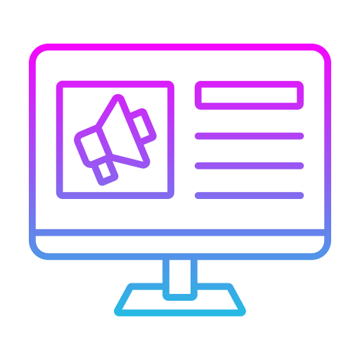 Digital Marketing Generic gradient outline icon