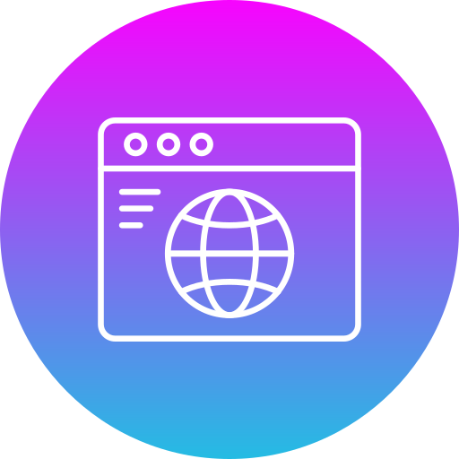 Browser Generic gradient fill icon