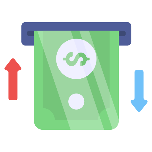 Transaccion monetaria Generic color fill icono