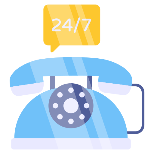 24 hour service Generic color fill icon