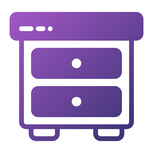 Nightstand Generic gradient fill icon
