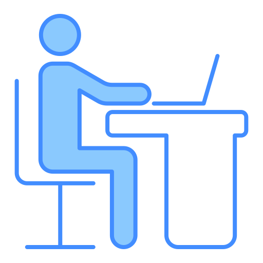 work from home Generic color lineal-color icon