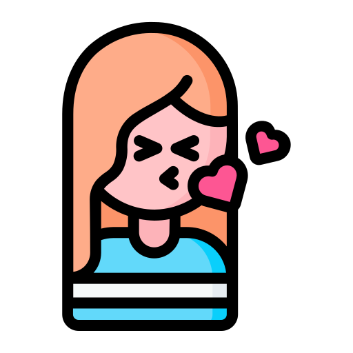 Kissing Generic color lineal-color icon