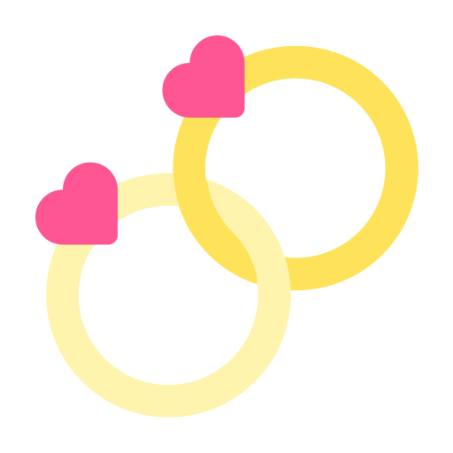 anneaux de mariage Generic color fill Icône