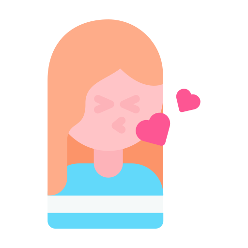 Kissing Generic color fill icon