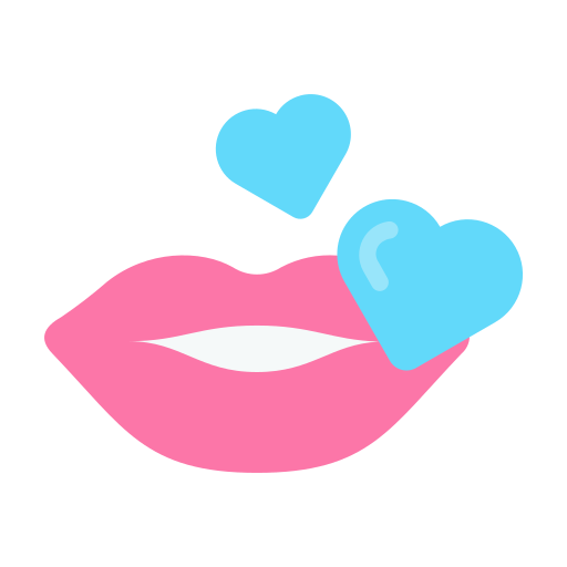 lippen Generic color fill icoon