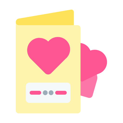 Postcard Generic color fill icon