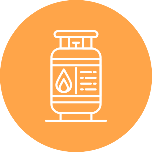 Gas cylinder Generic color fill icon