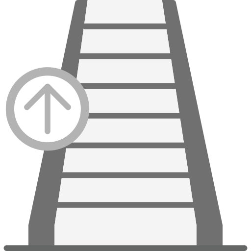 Escalator Generic color fill icon
