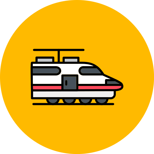 trein Generic color lineal-color icoon