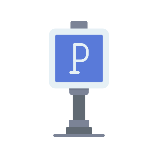 znak parkingowy Generic color fill ikona
