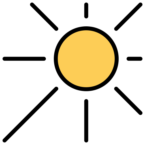 luz del sol Generic color lineal-color icono