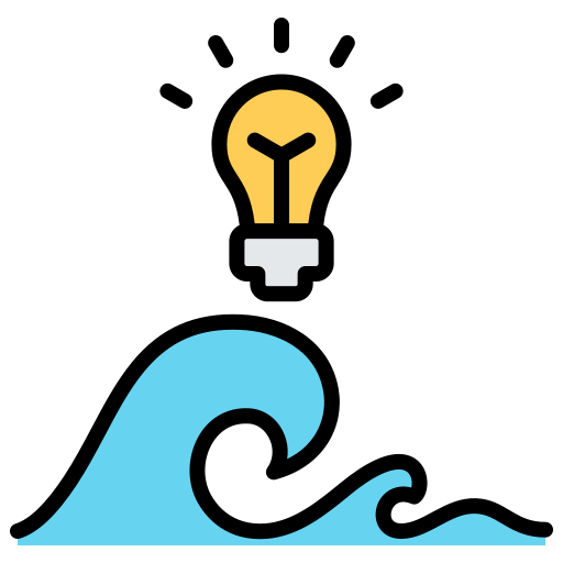 Wave energy Generic color lineal-color icon