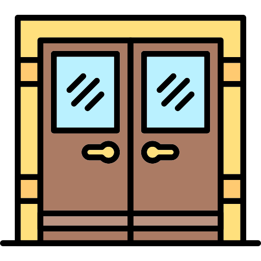 Door Generic color lineal-color icon