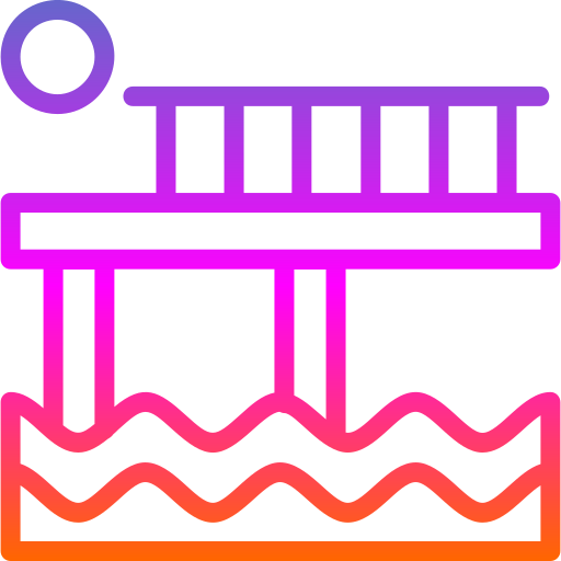 Pier Generic gradient outline icon