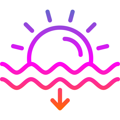 Закат солнца Generic gradient outline иконка