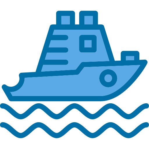 yatch Generic color lineal-color icon