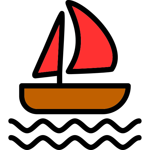 Sailboat Generic color lineal-color icon