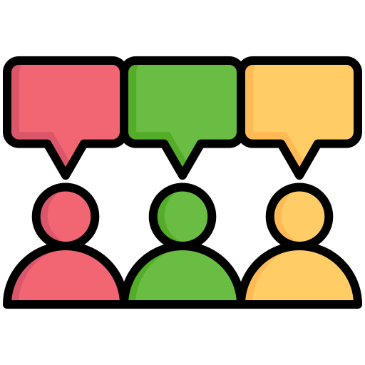 Chat Group Generic color lineal-color icon