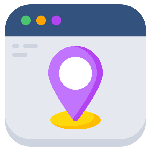 online-standort Generic color fill icon