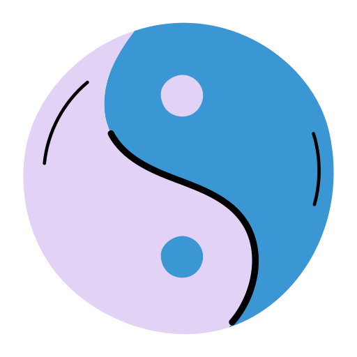 yin yang Generic color fill icona