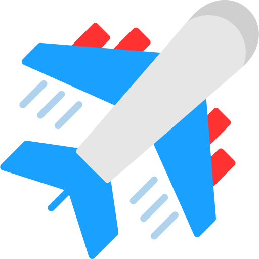 linia lotnicza Generic color fill ikona