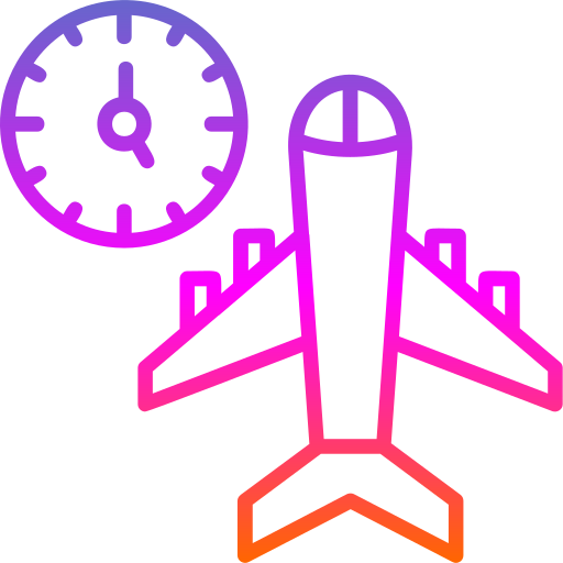 Flight time Generic gradient outline icon
