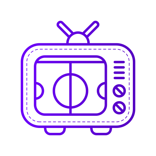 tv Generic gradient outline icon
