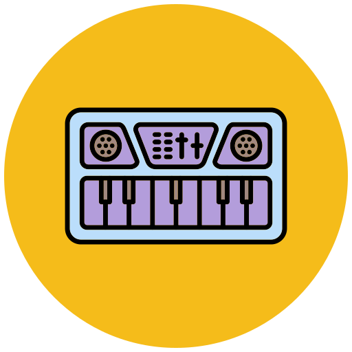 Piano Generic color lineal-color icon