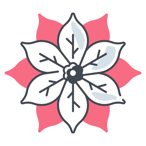 ポインセチア Generic color fill icon