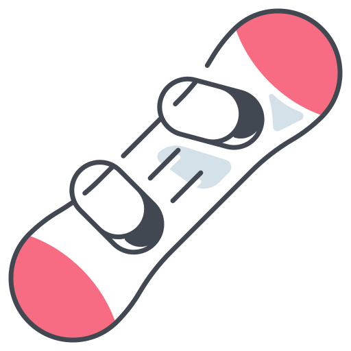 Snowboard Generic color fill icon