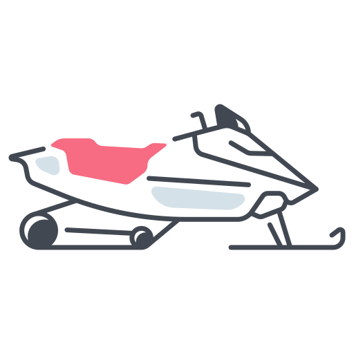 skuter śnieżny Generic color fill ikona