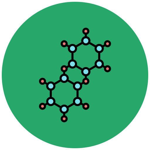molécula Generic color lineal-color icono