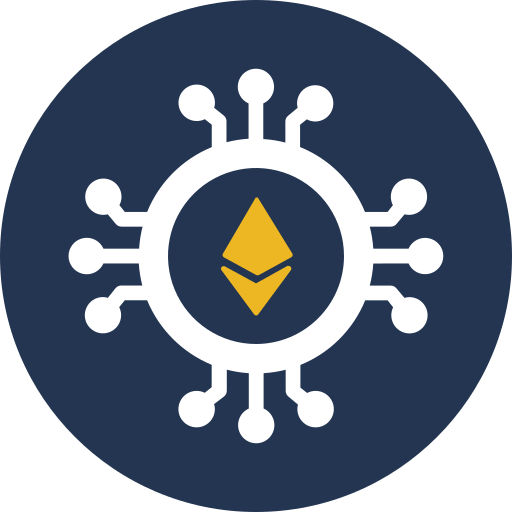 Cryptocurrency Generic color fill icono