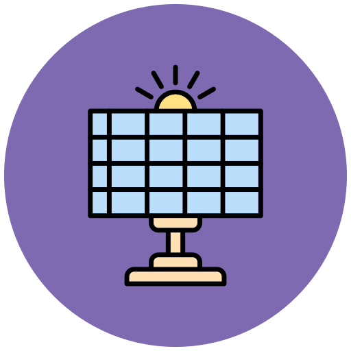 Solar panel Generic color lineal-color icon