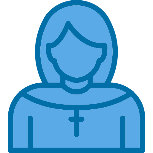 수녀 Generic color lineal-color icon