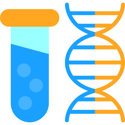 ДНК-тест Generic color fill иконка