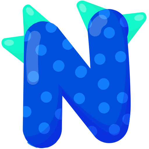 Letter N Generic color fill icon