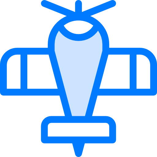 licht vliegtuig Vitaliy Gorbachev Blue icoon