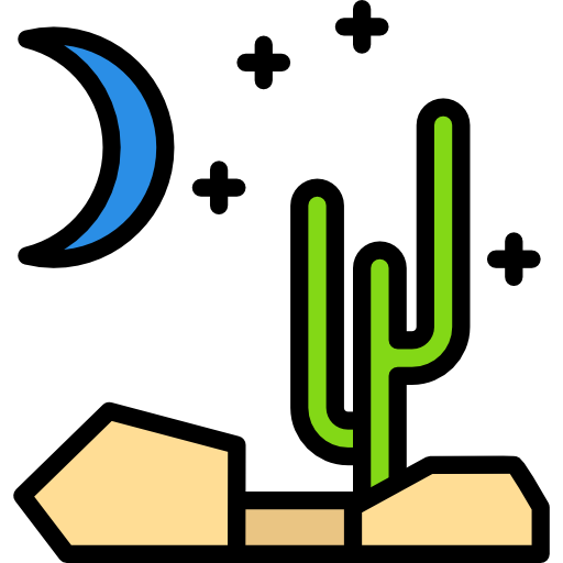 Cactus Darius Dan Lineal Color icon